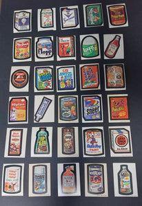 54 different1973-1975 Wackey pack stickers (Un-used